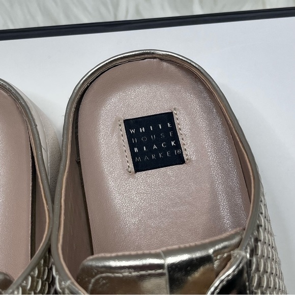 WHBM Gold Metallic Sneakers Mules Size 8 - Picture 9 of 11